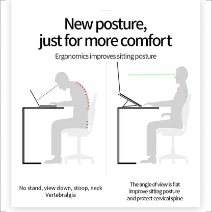 Portable Ergonomic Laptop Stand – 7 Angle Adjustable