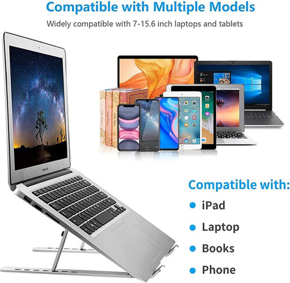 Portable Ergonomic Laptop Stand – 7 Angle Adjustable